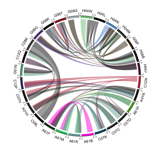 IPC Co-Occurrence Network on the Sub Class Level