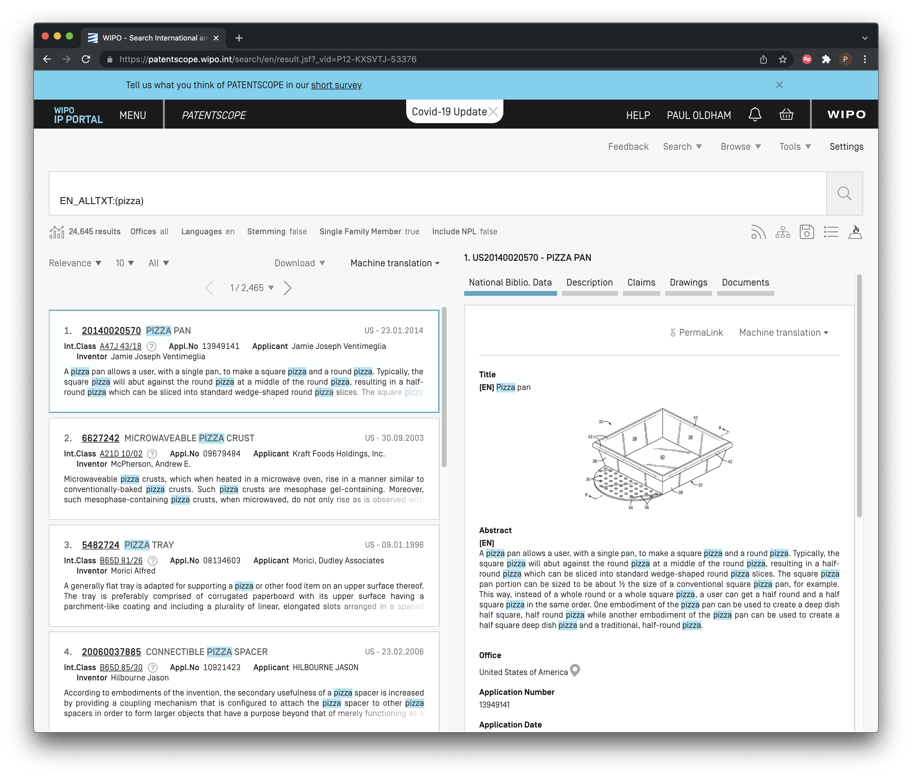 Side By Side Result and Document View