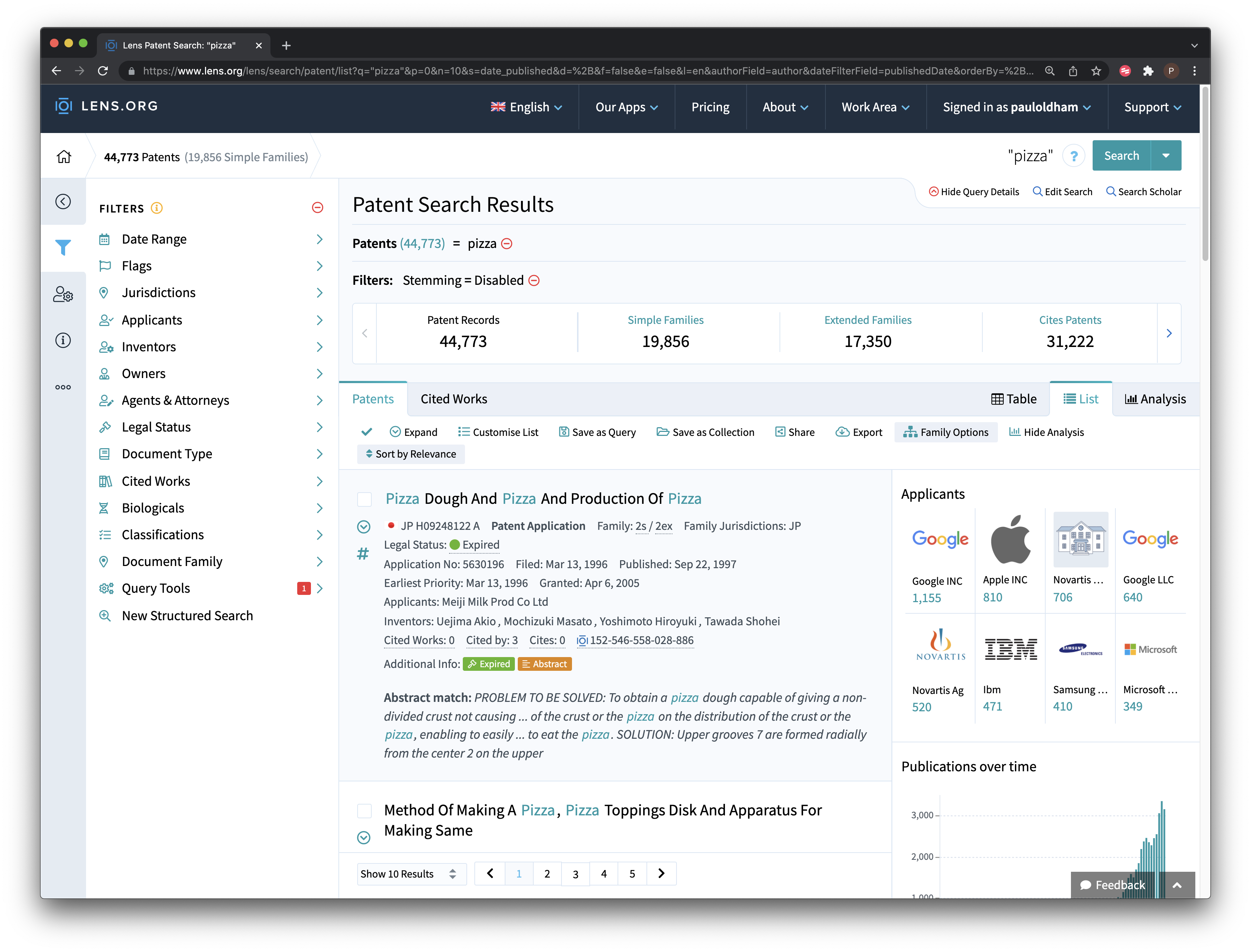 The Lens - Free & Open Patent and Scholarly Search